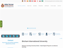 Tablet Screenshot of bircham.edu